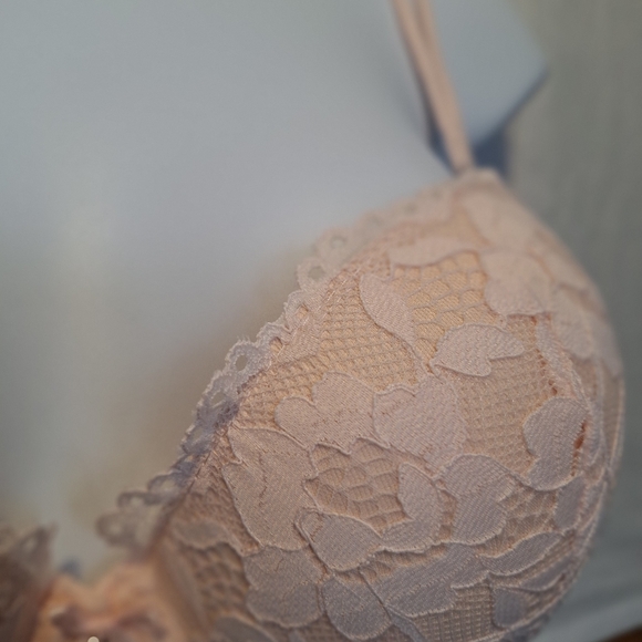 Push Up Bras for Women Add 2 Cup.S. Extra Padded pink lace sexy Bra 36C - Picture 6 of 9